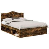  Konstrukcija postelje z vzglavjem Dimljeni oreh 140 x 200 cm, (5000102108) | Shoptok.si