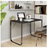  Računalniška miza črna 110x60x73 cm iverna plošča | Shoptok.si