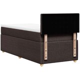  Krevet s oprugama i madracem tamnosmeđi 90 x 200 cm od tkanine | shoptok.hr