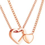 Vuch Ženska ogrlica Claribel Rose Gold, 43.5 cm Slike