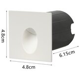  Brilagi - LED spoljašnje ugradno svetlo STAIRDOT LED/2W/230V belo IP65 kvadratno | Eponuda.com