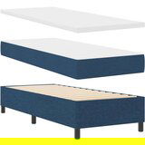 vidaXL krevet s plamenikom s madracem plavi 80x200 cm tkanina | shoptok.hr