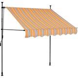Tenda na ručno uvlačenje s LED svjetlima 150 cm žuto-plava | shoptok.hr