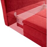 Novel BOXSPRING ZOFA, vinsko rdeča tekstil | Shoptok.si