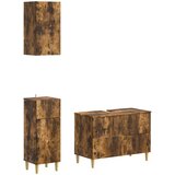  Set za kupaonicu od 3 dijela ARNHEM Dimljeni hrast | shoptok.hr