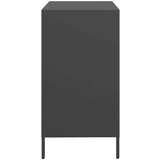 vidaXL Komoda crna 68x39x73,5 cm hladno valjani čelik | shoptok.hr