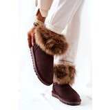 Boto Women's Leather Snow Boots With Eko Fur Brown Alexa | shoptok.hr
