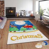  Tepih sa novogodišnjim motivima Asr-Crpt-92, Pravougaoni, 140 x 220 cm, Šareni | Eponuda.ba