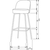 WOOOD Zelen barski stol (višina sedeža 79 cm) Vogue – | Shoptok.si