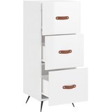  Komoda sjajna bijela 34,5 x 34 x 90 cm od konstruiranog drva | shoptok.hr