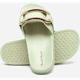 Resti Women's green slippers with golden Serina ornament - Footwear | Shoptok.si