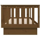  Dnevna postelja medeno rjava 80x200 cm trdna borovina, (20725483) | Shoptok.si