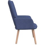  Stol za sproščanje s stolčkom modro blago, (20821709) | Shoptok.si