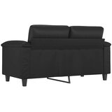  Dvosjed od tkanine crni 120 cm od umjetne kože | shoptok.hr