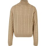 Urban Classics Boxes Roll Neck Sweater Wet Sand | shoptok.hr