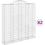  Lučne gabionske košare 2 kom 200x30x200/220cm pocinčano željezo | Eponuda.com