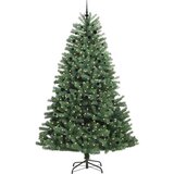 vidaXL Umetno Zložljivo Božično Drevo Zelena 300 cm PVC in kovina | Shoptok.si