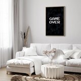  Slika - Pixel Game Over 60x90 U prirodnom drvenom okviru | shoptok.hr