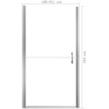  Vrata za tuš od kaljenog stakla 91 x 195 cm | shoptok.hr