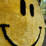 YELLOW Rumena kopalniška preproga ø 90 cm Yellow Smile – Cene
