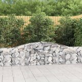  Lučne gabionske košare 10 kom 400x30x60/80 cm pocinčano željezo | shoptok.hr