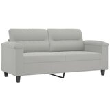  2-dijelni set sofa s jastucima svjetlosivi od mikrovlakana | shoptok.hr