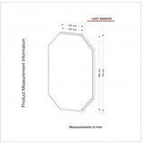Hanah home ogledalo lost walnut