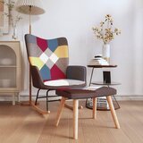 The Living Store Gugalni stol s stolčkom večbarvno blago - Gugalni Stol S Stolčkom, (21420619) | Shoptok.si