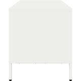 vidaXL TV omarica bela 101,5x39x43,5 cm hladno valjano jeklo | Shoptok.si