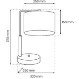  Stona lampa LINO 1xE27/60W/230V | Eponuda.com