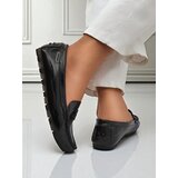 Resti Women's Cyra Nero Moccasins made of patent eco-leather, classic Italian style | ePonuda.com