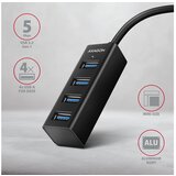 Axagon mini hub 4XUSB 3.2 20 cm Cene