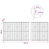  Gabion s žicom debljine 5 mm i mrežom 10x10 cm 550x20x100 cm - 20 cm 100 cm 550 cm | shoptok.hr