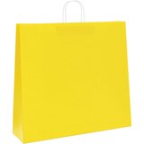  Papirnate vrećice 250 kom s ručkama žute 54x15x49 cm | shoptok.hr