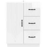  Kreveta s ladicama Bijela visokog sjaja 66 x 34,5 x 87 cm | Eponuda.com