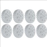 INF 8-delni komplet zaščitnih prevlek za kolesa prtljage Grey Model 3, (21872453) | Shoptok.si