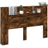  Krevetna ploča s LED-om Dimljeni Hrast 160 x 16,5 x 103,5 cm | shoptok.hr
