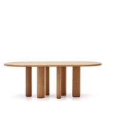 Kave Home Jedilna miza v jesenovem dekorju 105x220 cm Mailen – Cene