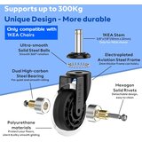 WEWILL univerzalna kolesa za pisarniški stol - 10 × 22 mm | Shoptok.si