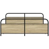  Metalni okvir kreveta bez madraca boja hrasta sonome 183x213 cm | shoptok.hr
