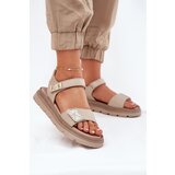 Zazoo Ladies Leather Sandals On Platform Beige 40443 | Shoptok.si