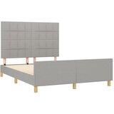  Okvir za krevet bez madraca svjetlosivi 140x200 cm od tkanine | shoptok.hr