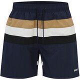 Boss Kupaće hlače 'Louis' boja devine dlake (camel) / tamno plava / bijela | shoptok.hr