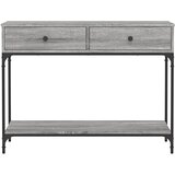  Konzolni stol siva boja hrasta 100x34,5x75 cm konstruirano drvo | shoptok.hr