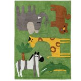 Ixia Zeleni periv pamučan dječji tepih 120x160 cm Animals – | shoptok.hr