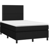  box spring s madracem crni 120 x 190 cm od tkanine | shoptok.hr