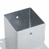  Postolja za stupove kvadratna 4 kom 101x101 mm pocinčani čelik | shoptok.hr