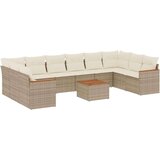  11-dijelni set vrtnih sofa od poliratana s jastucima bež | shoptok.hr