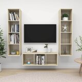  3-dijelni set TV ormarića boja hrasta sonome konstruirano drvo | shoptok.hr