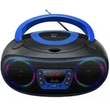 TCL-212BT BLUE Portable CD player Black, Blue